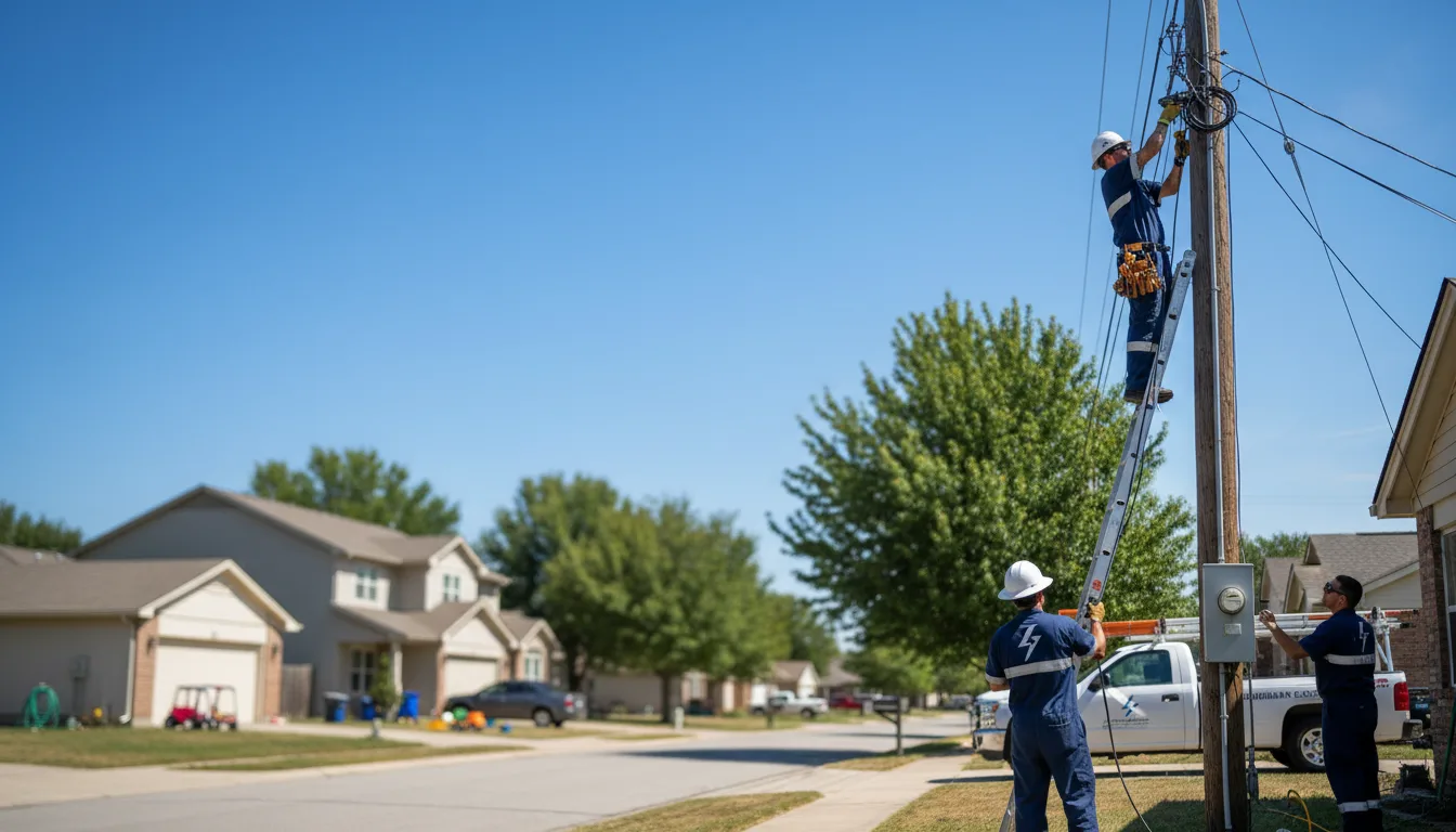 Residential electrician providing installation services in Ketchum, OK